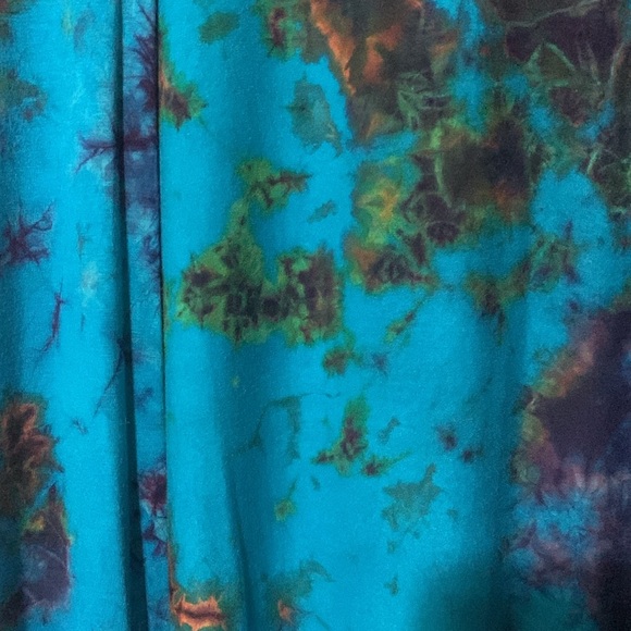 014 Vibrant Blue Tie-Dye Open Cardigan - Picture 7 of 7